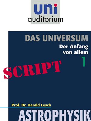 cover image of Das Universum, Teil 1